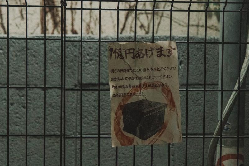 フェンスに現れた