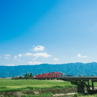 片の瀬橋の景観（三井郡大刀洗）の写真