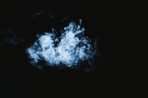 浮遊煙の写真