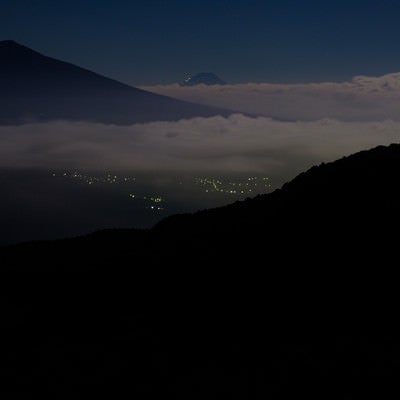 夕暮れ時の霧ヶ峰の写真