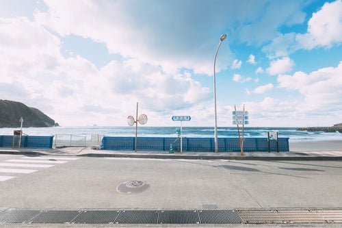 神津島の前浜海岸前の写真