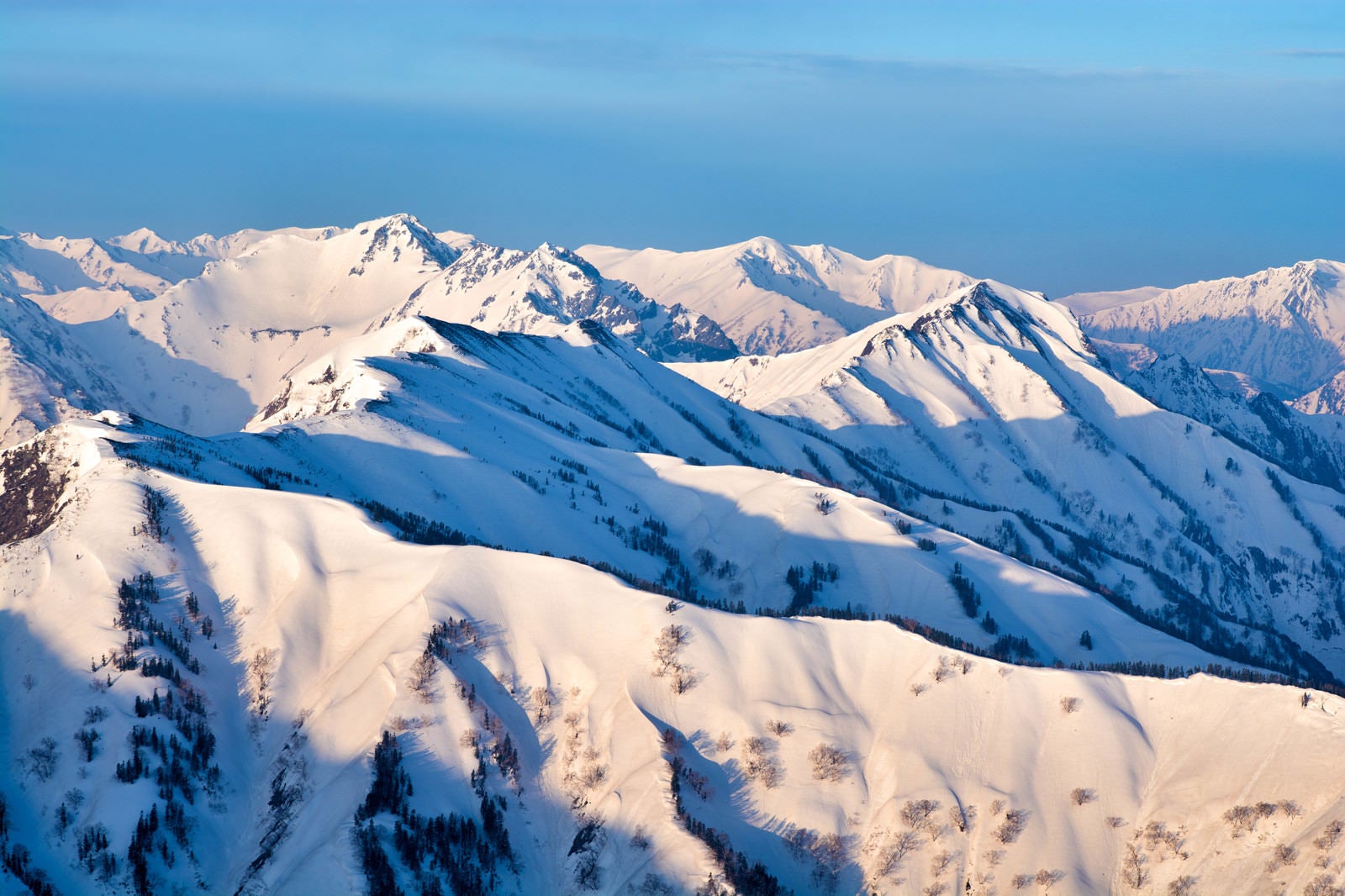 「北アルプスの雪景色」の写真