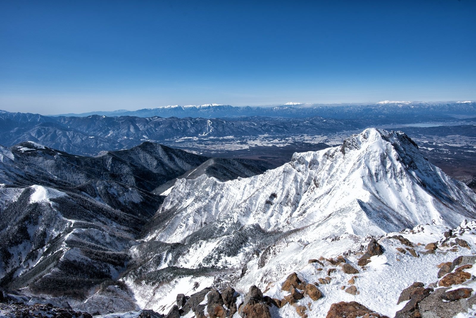 「赤岳山頂の展望」の写真