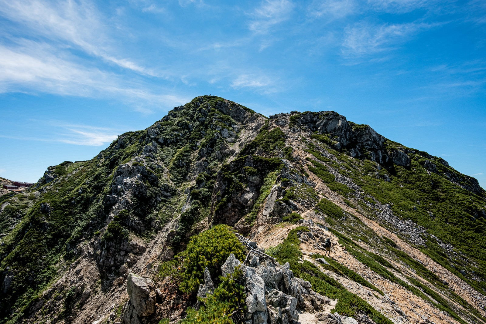 「唐松岳からの下り道」の写真