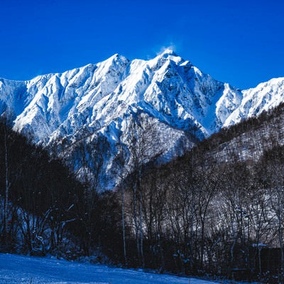 冬の鹿島槍ヶ岳（北アルプス）の写真