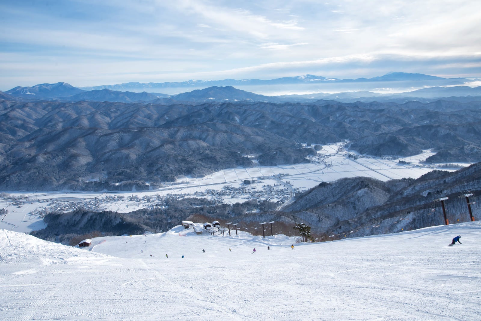「ゲレンデからの眺め（白馬五竜スキー場）」の写真