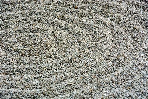 砂紋の砂の渦の写真