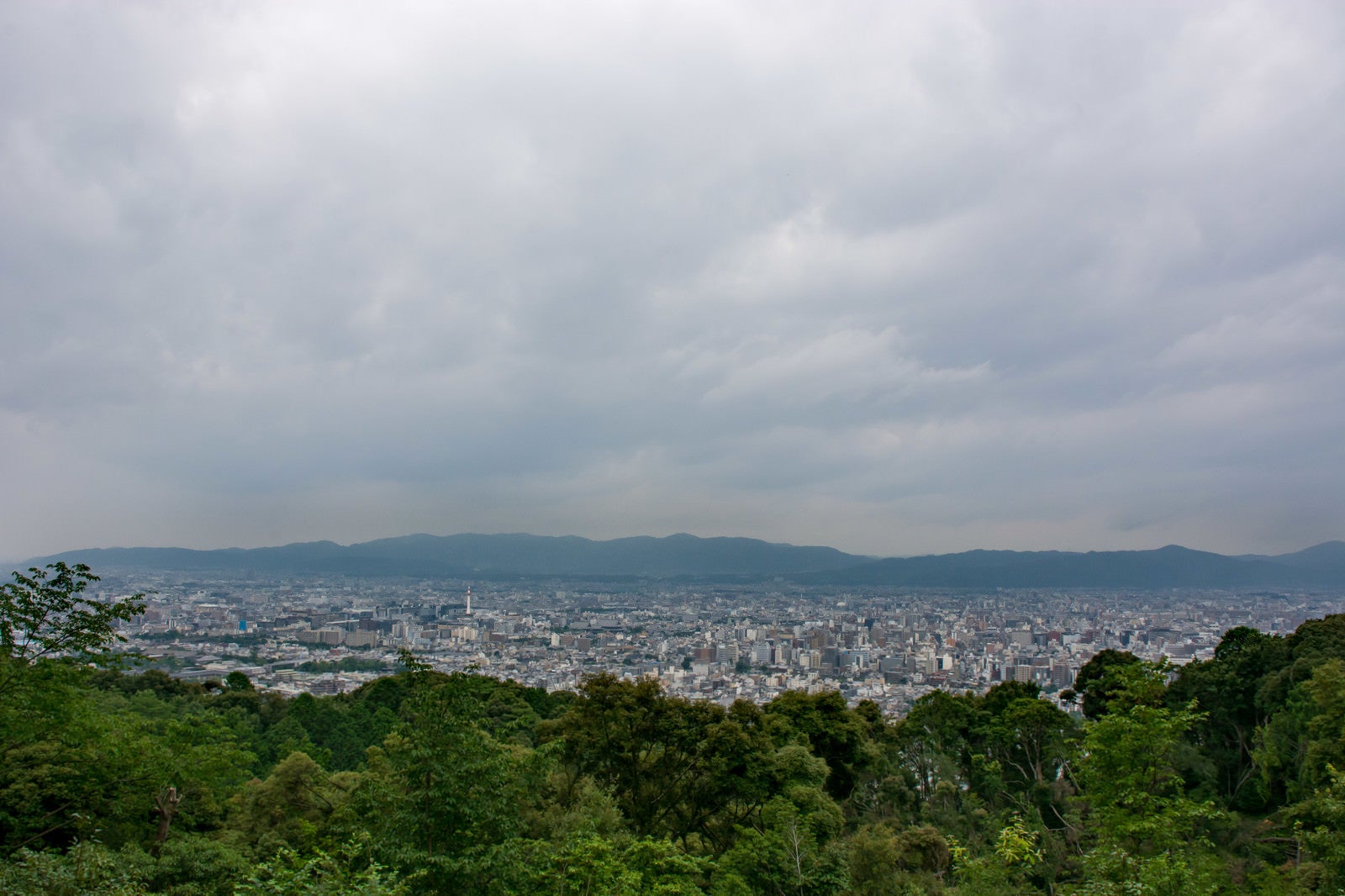 「市営展望台から見える京都市街」の写真