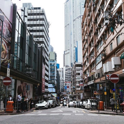 香港の街並みの写真