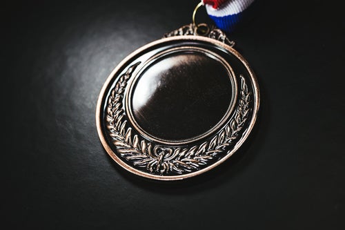3位の銅メダルの写真