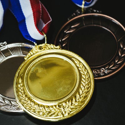獲得したメダル（金・銀・銅）の写真
