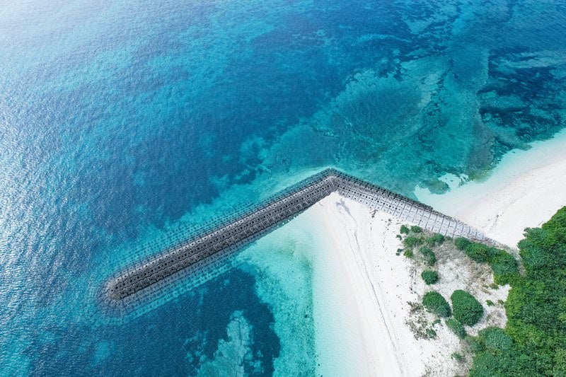 写真 風景 全紙サイズ 沖縄宮古島東平安名崎『翠玉のかなた