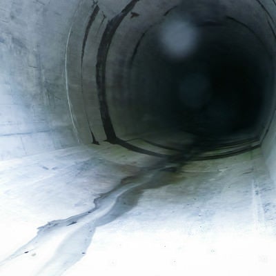 八ッ場ダムの仮排水トンネルの写真
