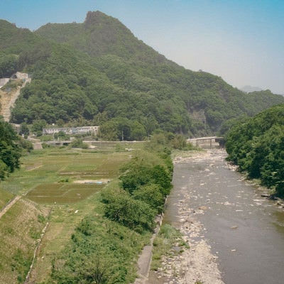 八ッ場ダムに沈む前の吾妻川と景観の写真