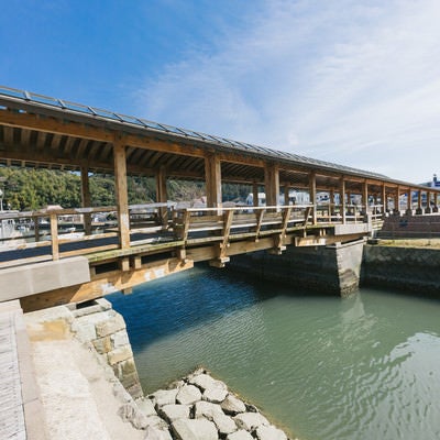 堀川運河にかかる夢見橋の写真