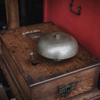 蒸気機関車のベルの写真
