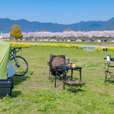 開放的な直方市オートキャンプ場の写真