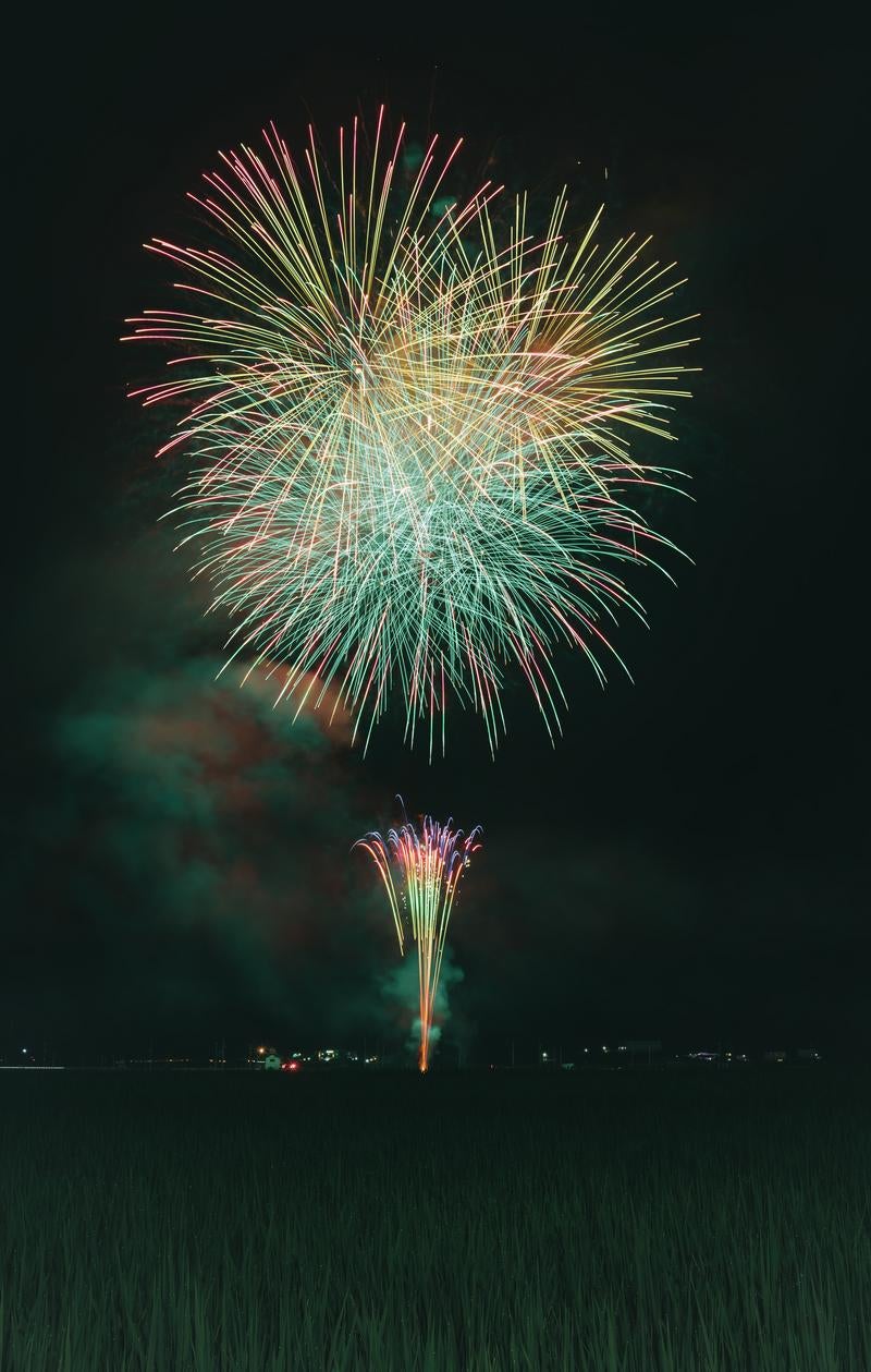 「おおたま夏祭りの打ち上げ花火」の写真