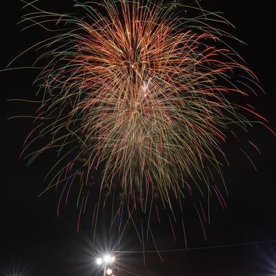 夏の夜の光の舞、大玉村花火大会の写真
