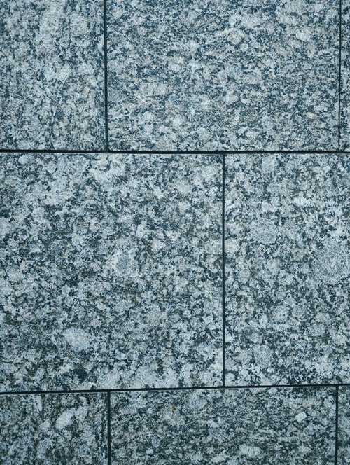 大理石模様のブロック壁（テクスチャー）の写真