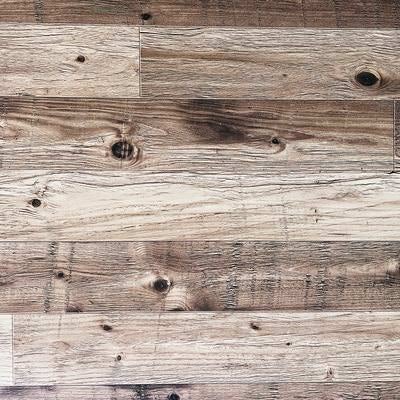 大小の節と木目のベニア板の写真