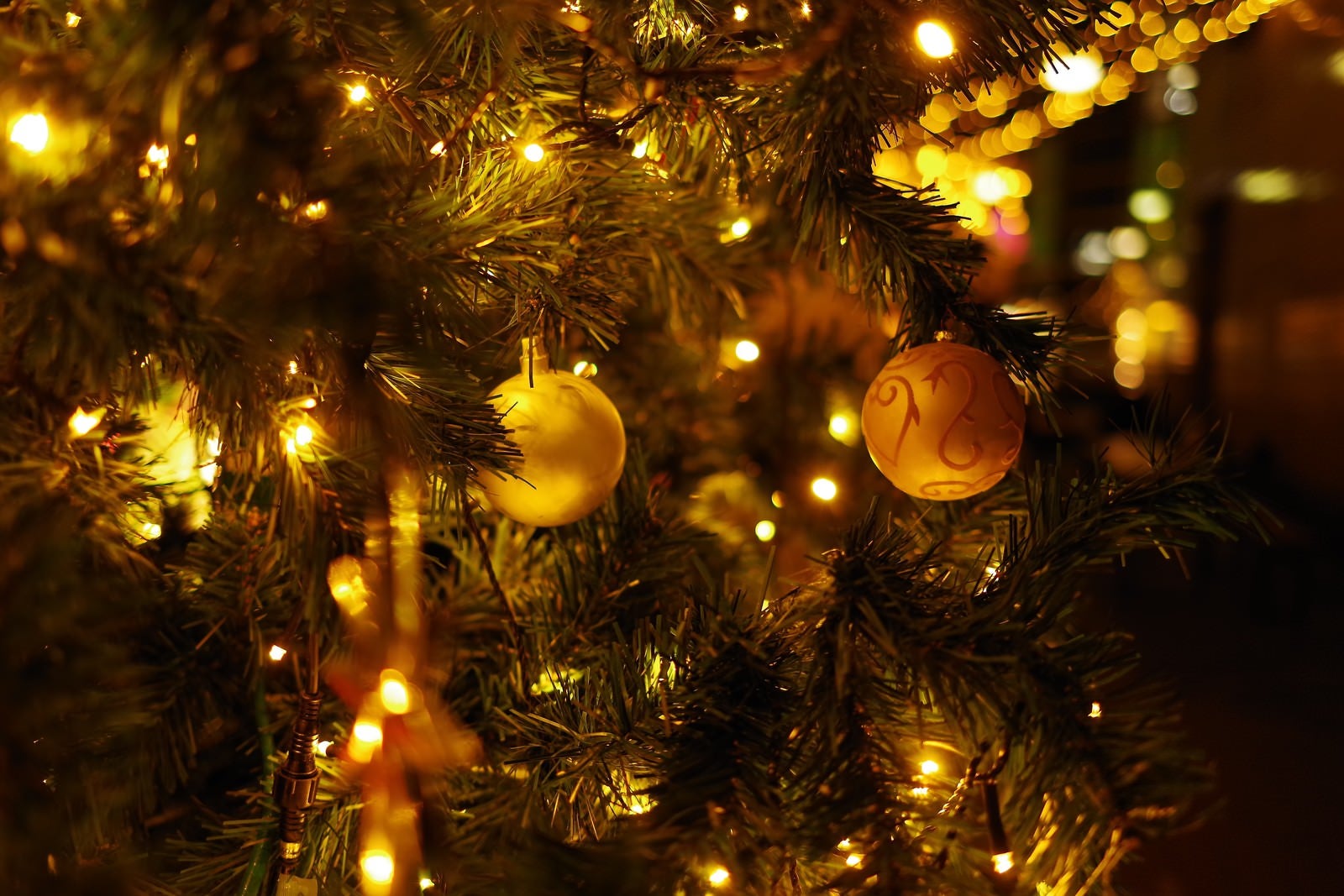 「クリスマスツリーの装飾」の写真