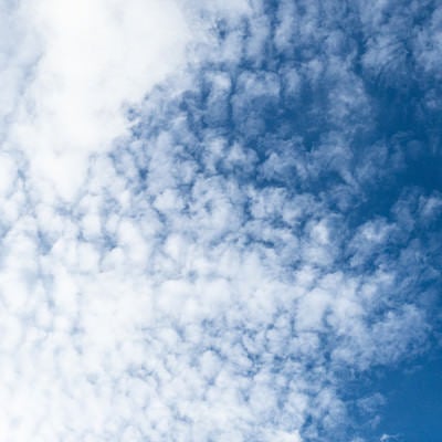 ひつじ雲っぽい空の写真