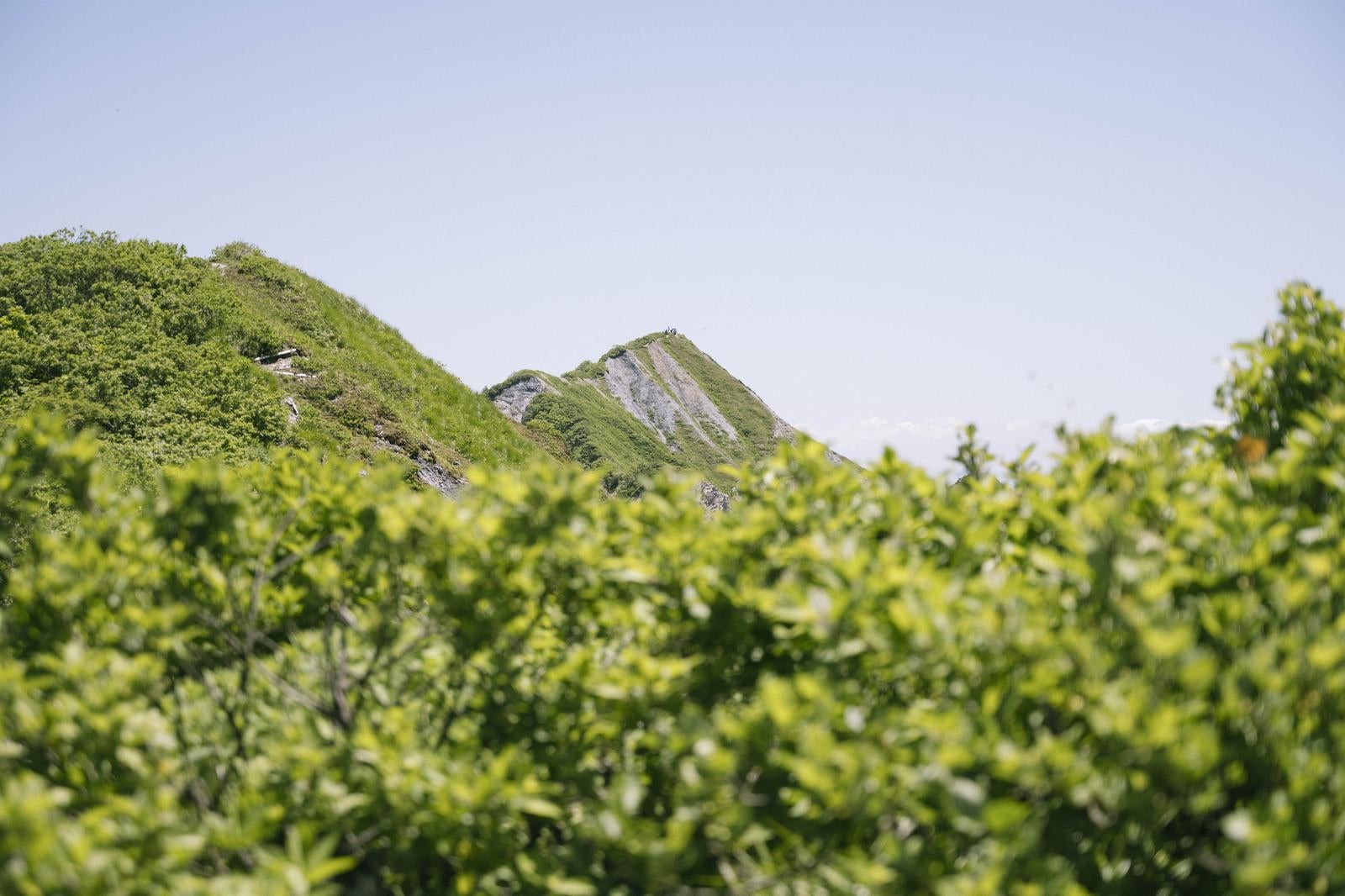 「弥山山頂から見る剣ヶ峰」の写真