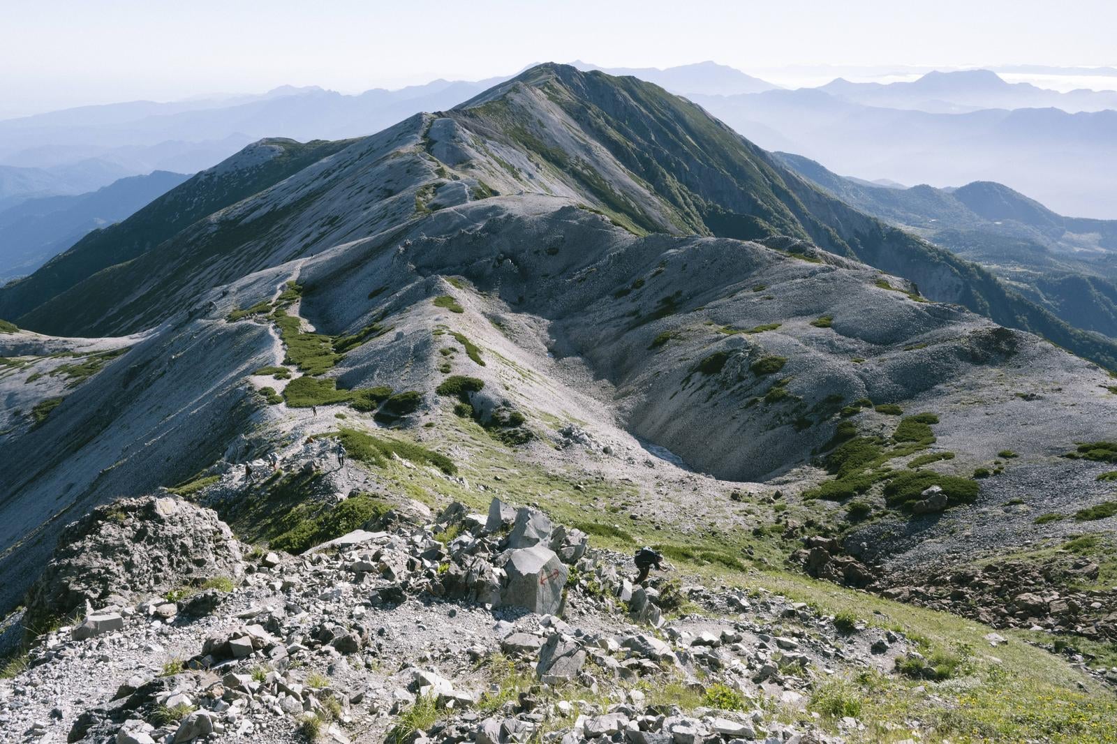 「白砂の小蓮華山分岐点」の写真