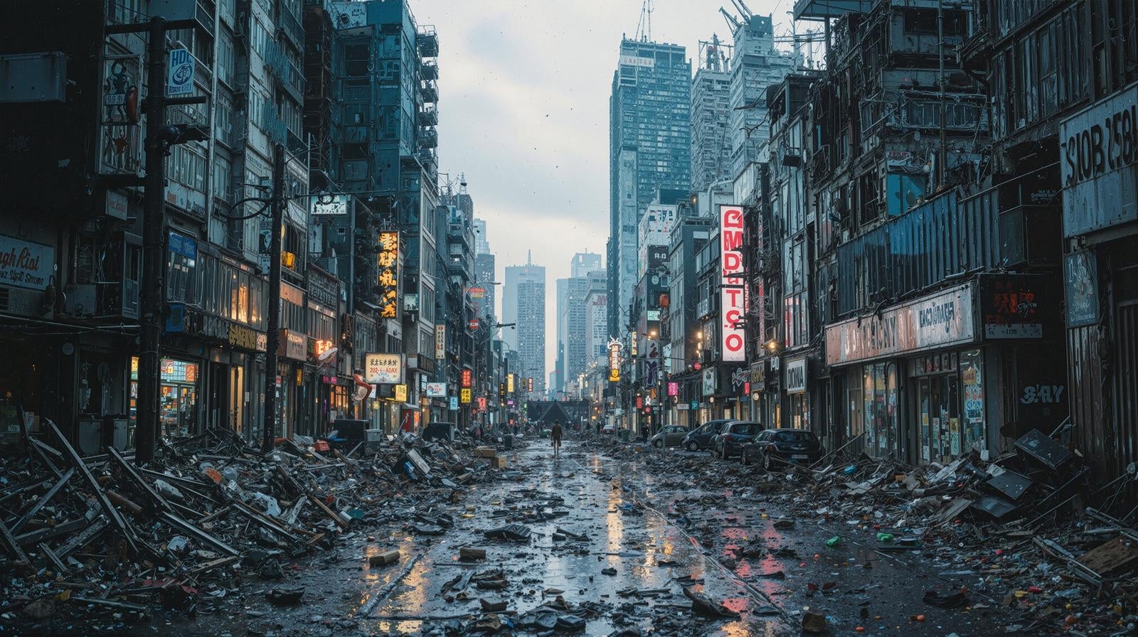 「瓦礫と廃墟の都市」の写真