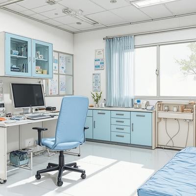 清潔感がある病院の診療室の写真