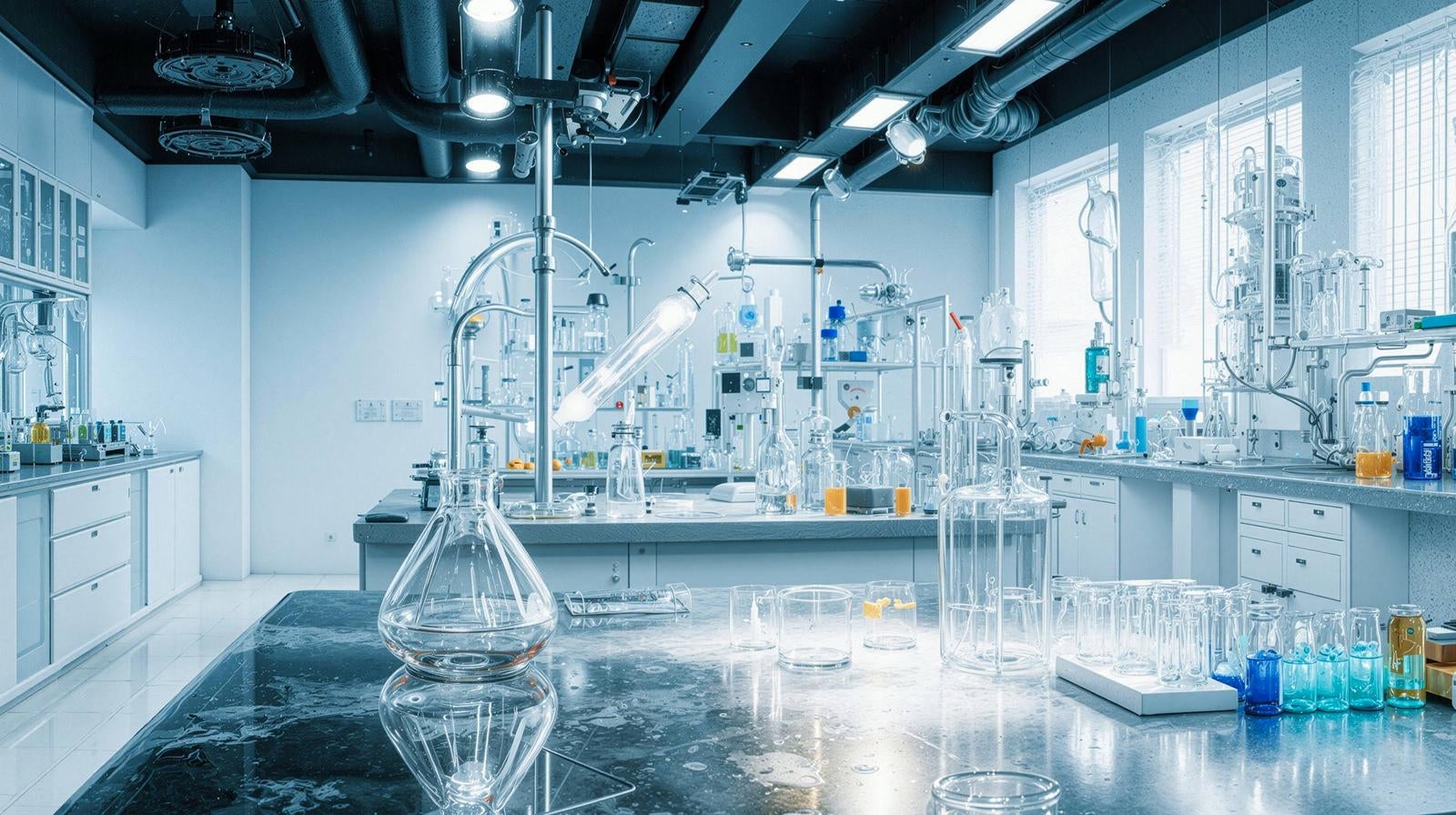 「クリーンで洗練された研究環境」の写真