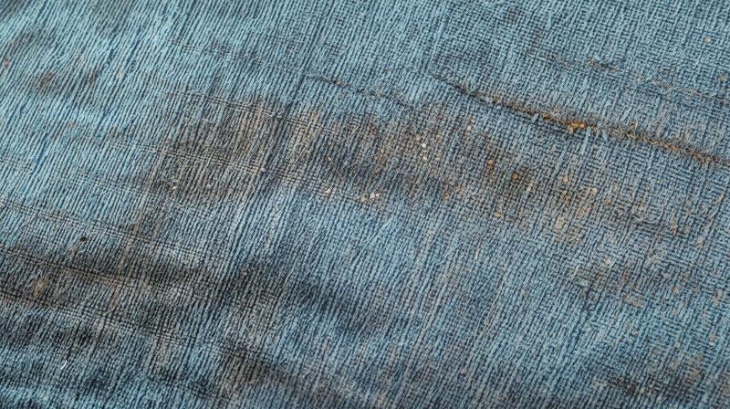 深みのあるインディゴファブリックの質感の写真