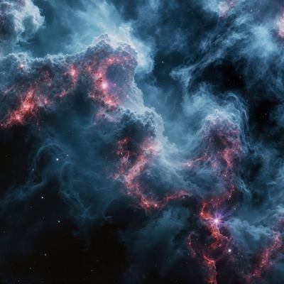 広がる星雲の写真