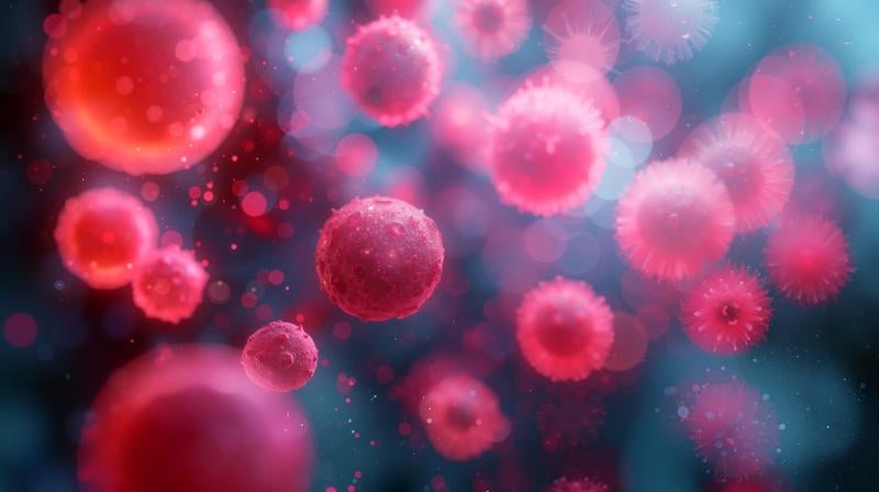 科学と芸術が融合した細胞イメージの写真