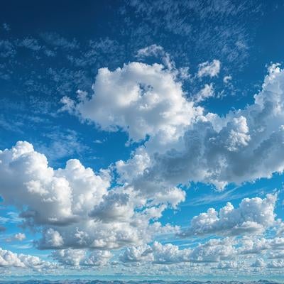 雲と青空の様子の写真