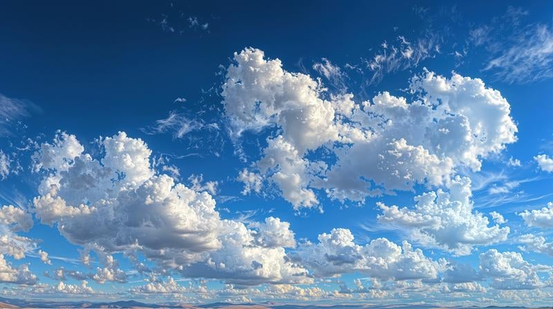 青空と雲の写真