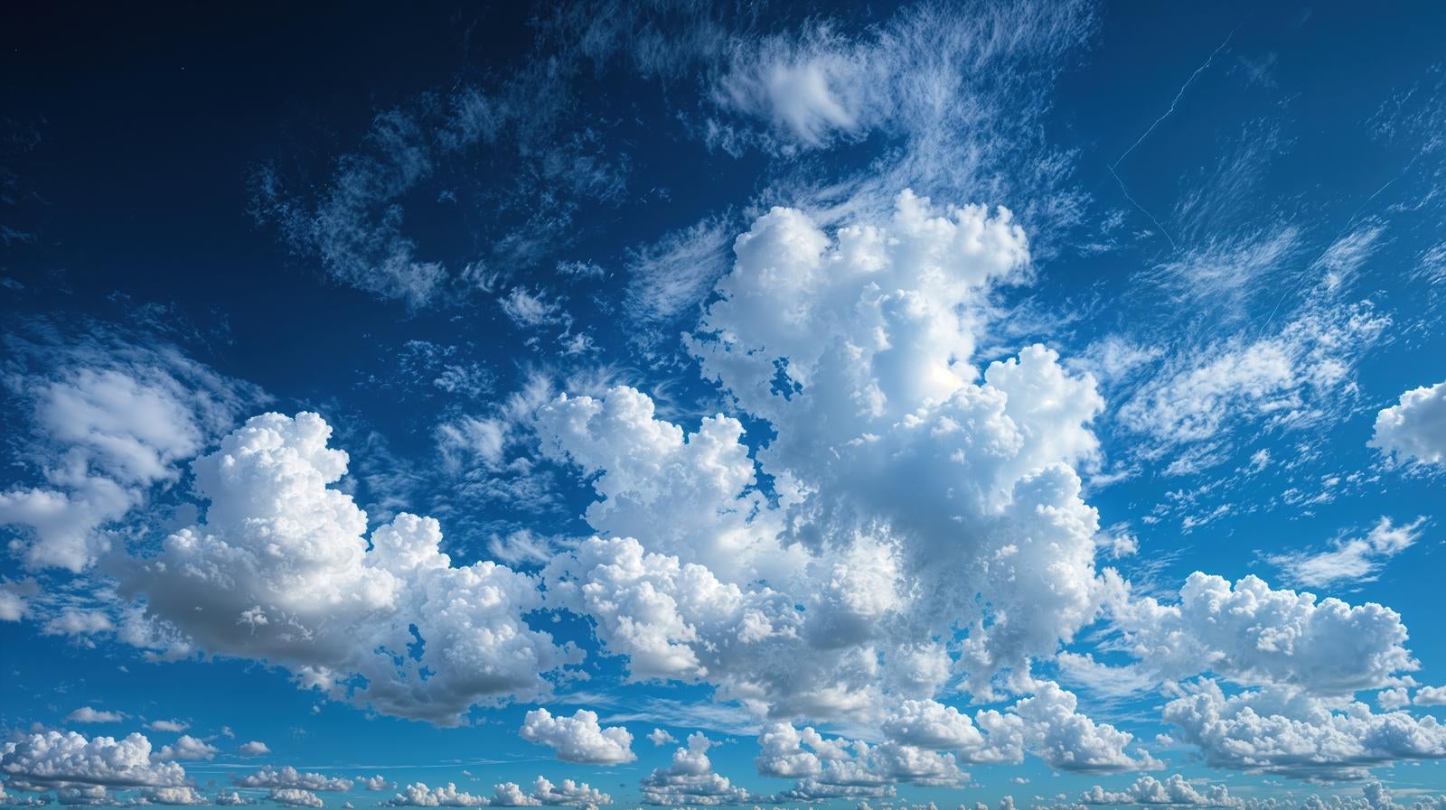 「空一面に広がる夏雲のパノラマ」の写真