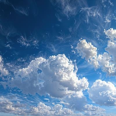 空に雲がかかる様子の写真