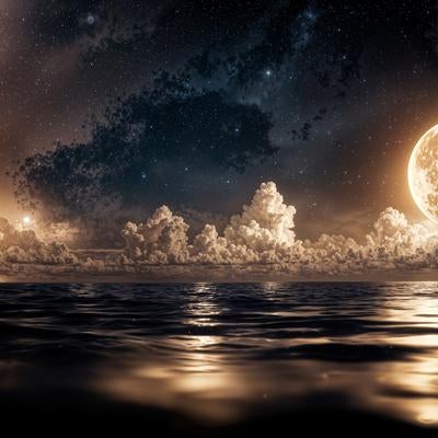 雲と光が織りなす幻想世界の写真