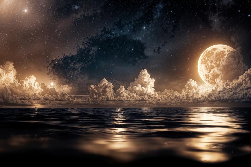 雲と光が織りなす幻想世界の写真