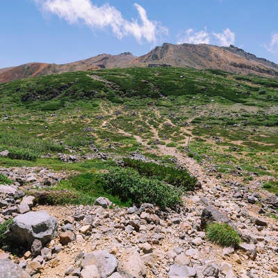 賽の河原から見る剣ヶ峰方面の写真