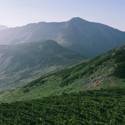 黒部五郎岳稜線の写真