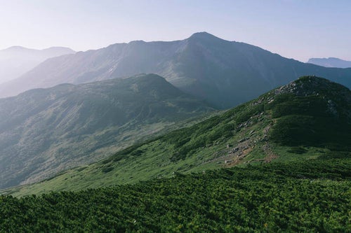 黒部五郎岳稜線の写真