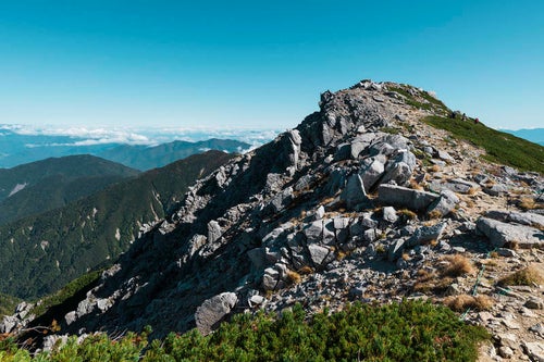 木曽駒ヶ岳稜線の写真