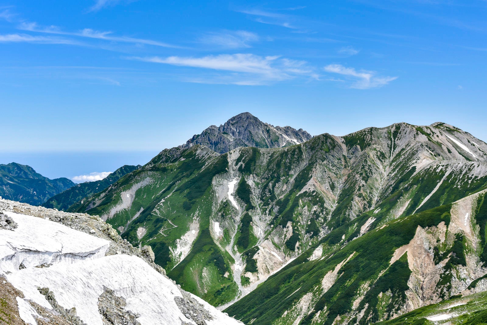 「浄土山から見る剱岳（立山）」の写真