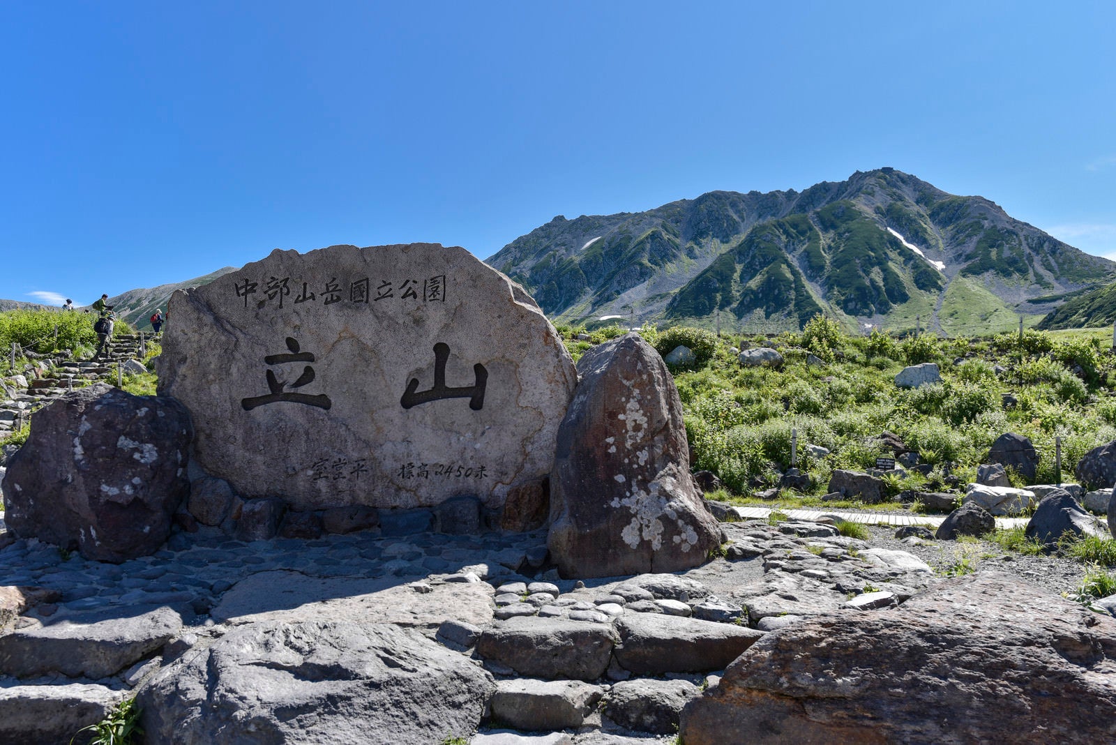 「立山室堂の立山の碑」の写真