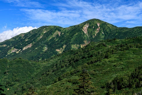頚城山塊最高峰の火打山（ひうちやま）の写真