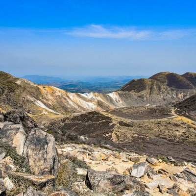 久住山と三俣山（大分県）の写真