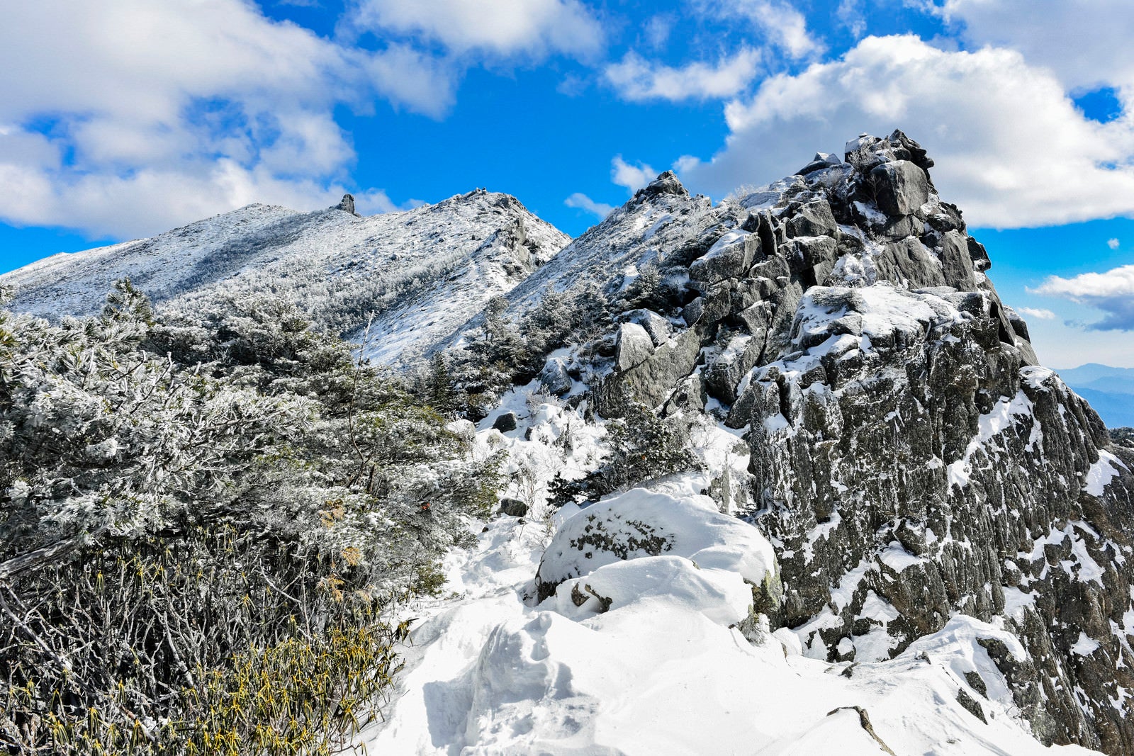 「冬の金峰山千代ノ吹上」の写真